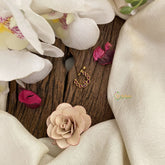 Vriksham Unique Gold Naths/Nose pin-Red-G17519